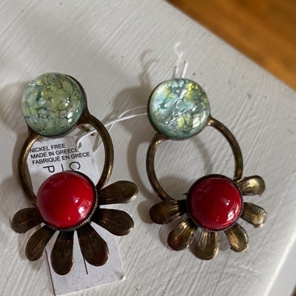 Anthropologie Dimitriadis Statement Earrings - Picture 1 of 4